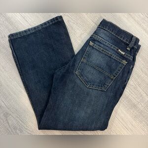 Boy’s Wrangler® Five Star Classic Fit Dark Wash Blue Jeans. Size 10 (Husky).